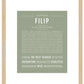 Filip | Name Art Print