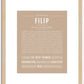 Filip | Name Art Print