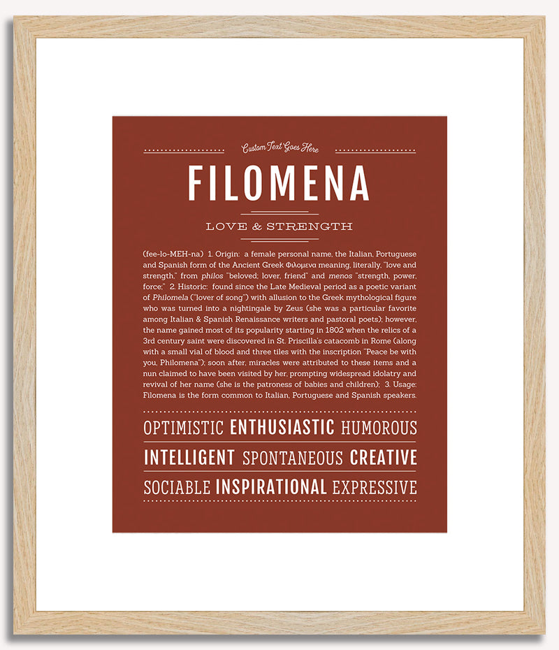 Filomena | Name Art Print