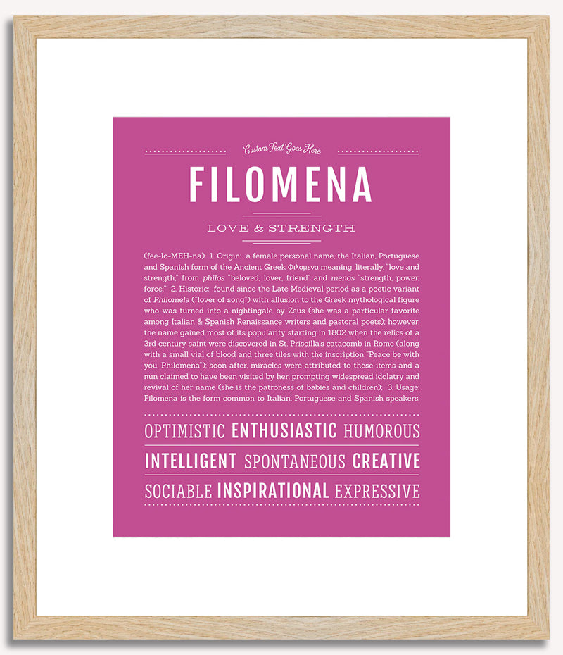 Filomena | Name Art Print