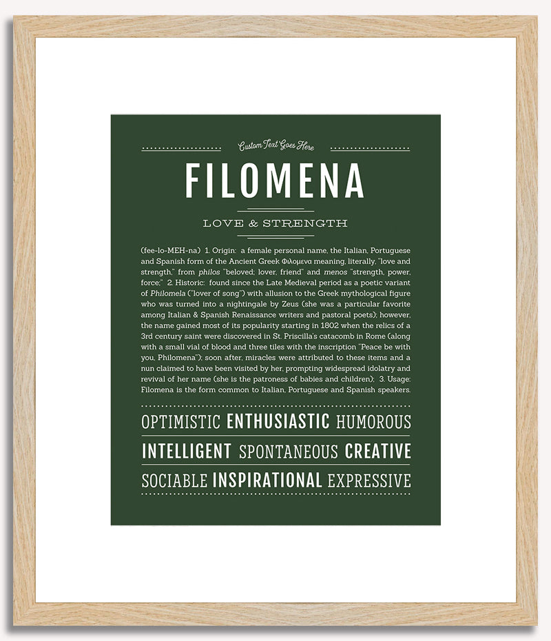 Filomena | Name Art Print