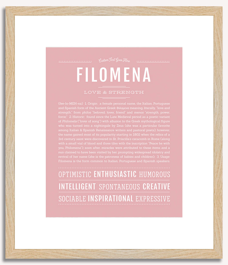 Filomena | Name Art Print