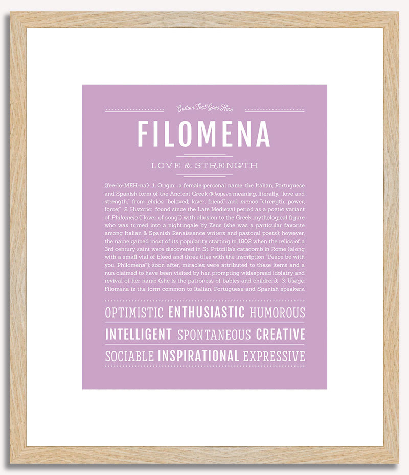 Filomena | Name Art Print