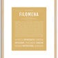 Filomena | Name Art Print