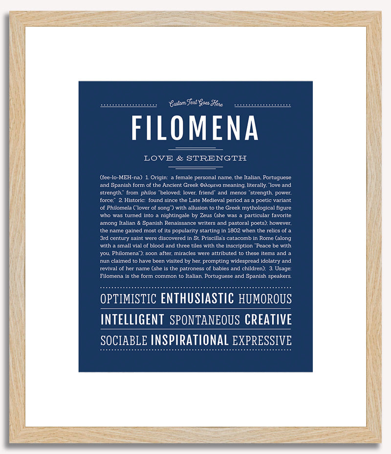 Filomena | Name Art Print