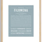 Filomena | Name Art Print