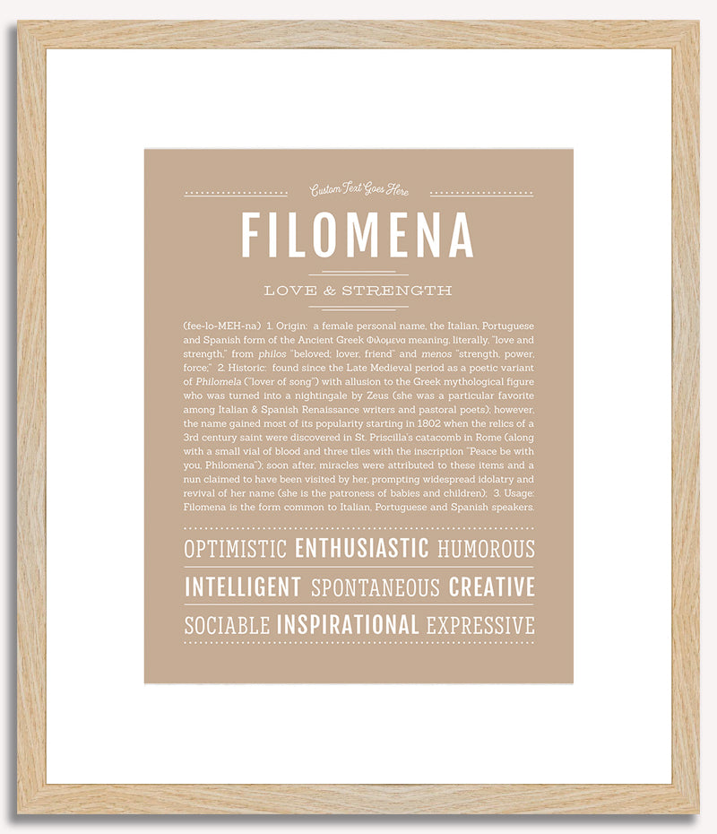 Filomena | Name Art Print