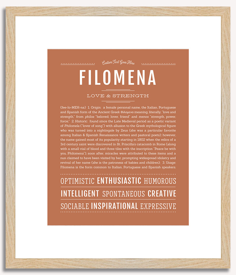 Filomena | Name Art Print