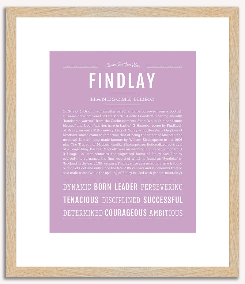 Findlay | Name Art Print