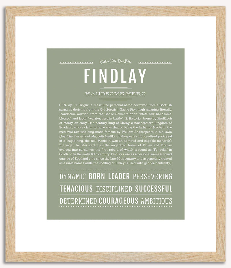 Findlay | Name Art Print