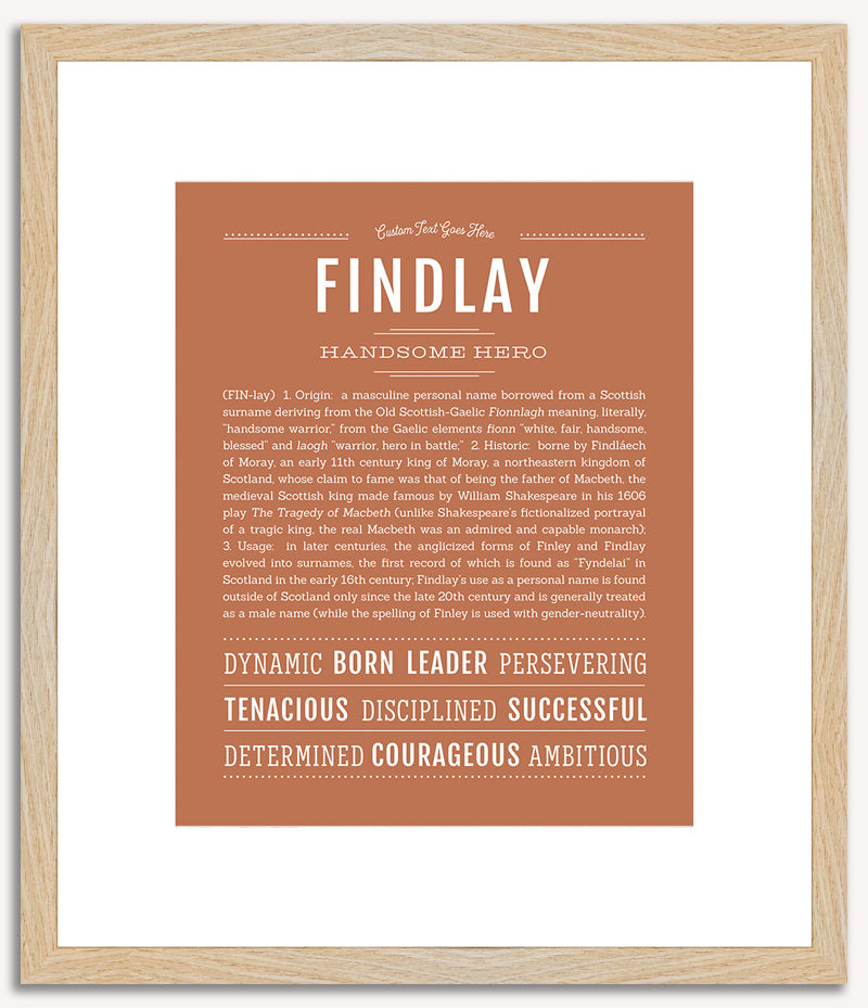 Findlay | Name Art Print