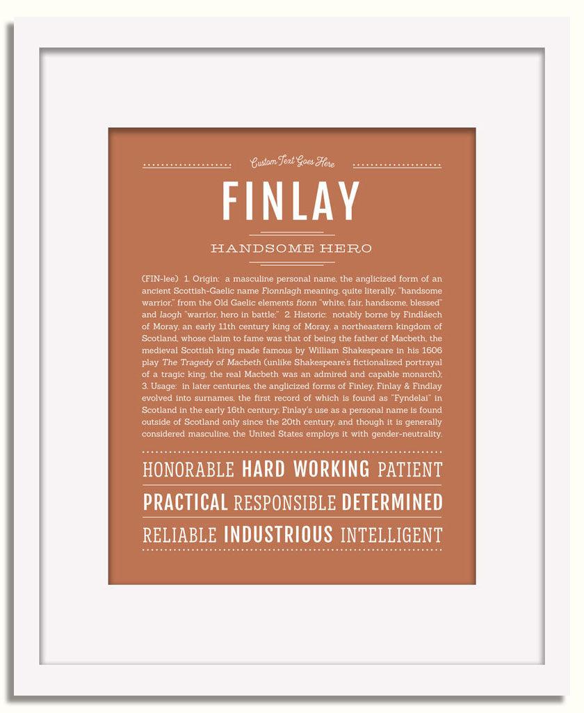 Frame Options | Terra Cotta | White Frame, Matted