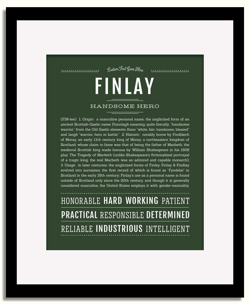 Frame Options | Deep Forest | Black Frame, Matted