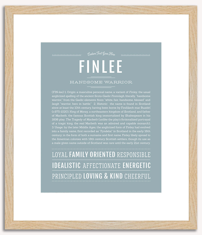 Finlee (male) | Name Art Print