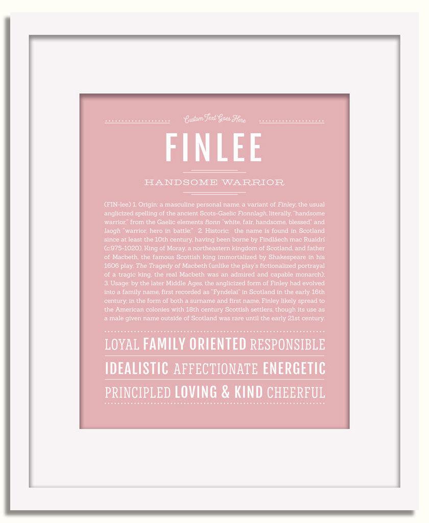 Frame Options | Dusty Rose | White Frame, Matted