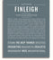 Finleigh Sticker Finleigh | Name Art Print – Name Stories