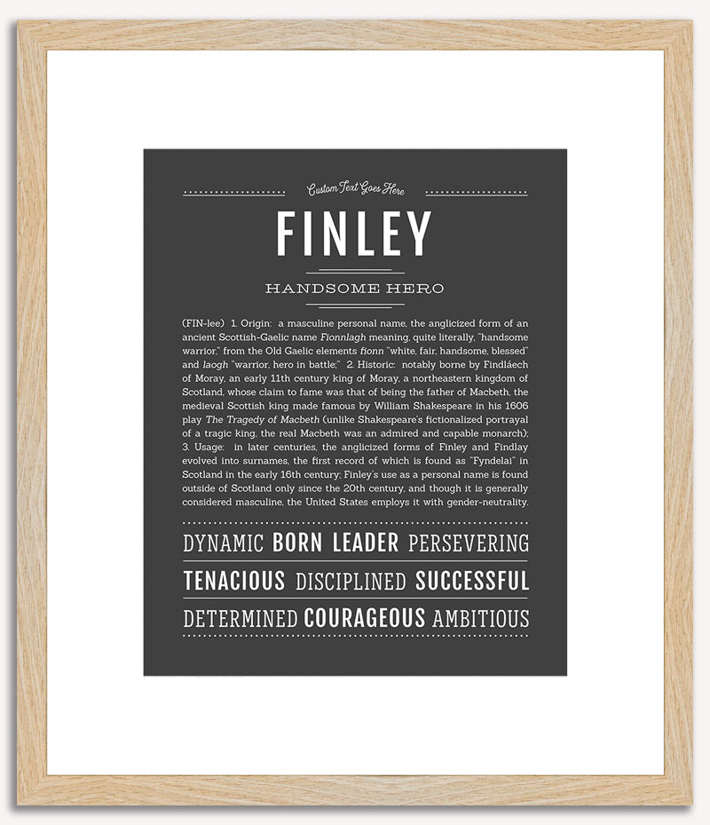 Finley (male) | Name Art Print