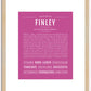 Finley (male) | Name Art Print