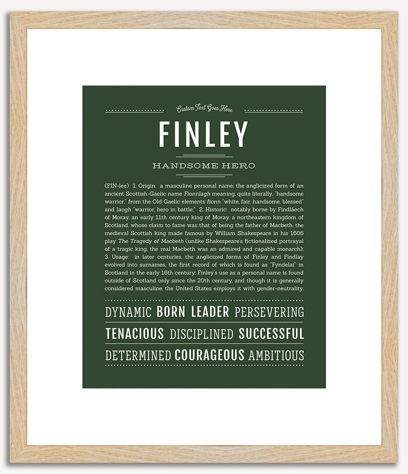 Finley (male) | Name Art Print