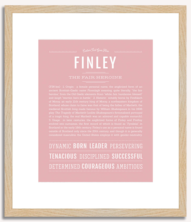 Finley (female) | Name Art Print