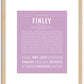 Finley (male) | Name Art Print