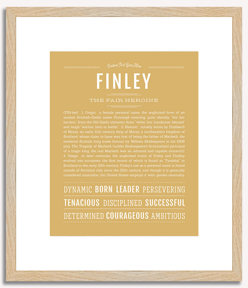 Finley (female) | Name Art Print