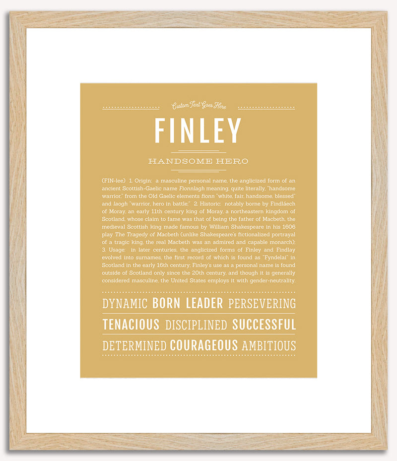 Finley (male) | Name Art Print