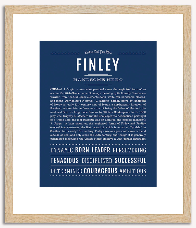 Finley (male) | Name Art Print