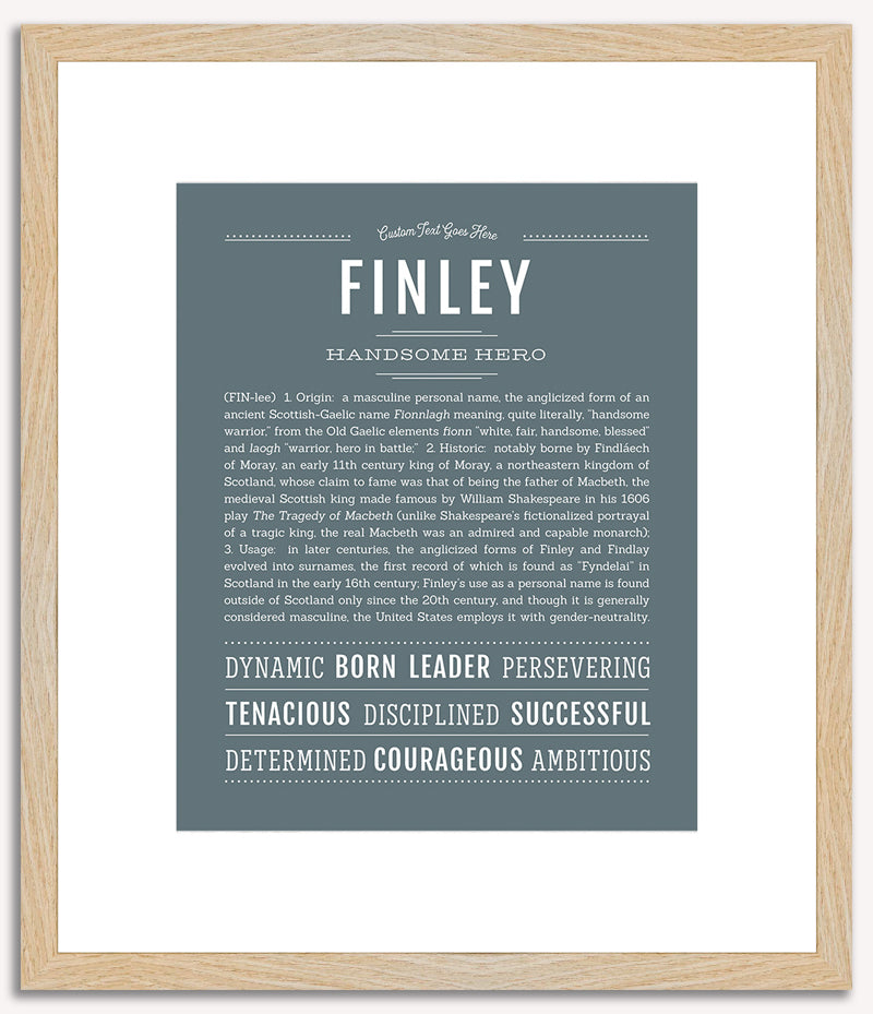 Finley (male) | Name Art Print