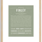 Finley (male) | Name Art Print