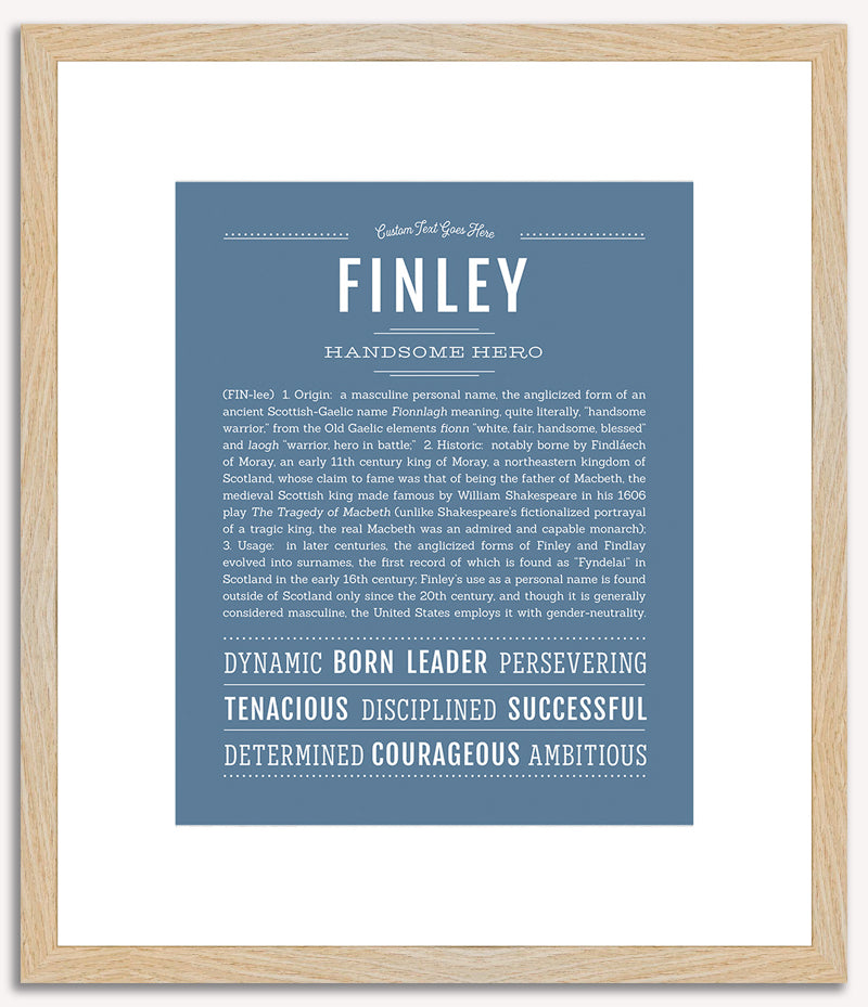 Finley (male) | Name Art Print