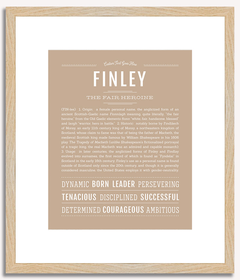 Finley (female) | Name Art Print