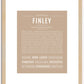 Finley (male) | Name Art Print