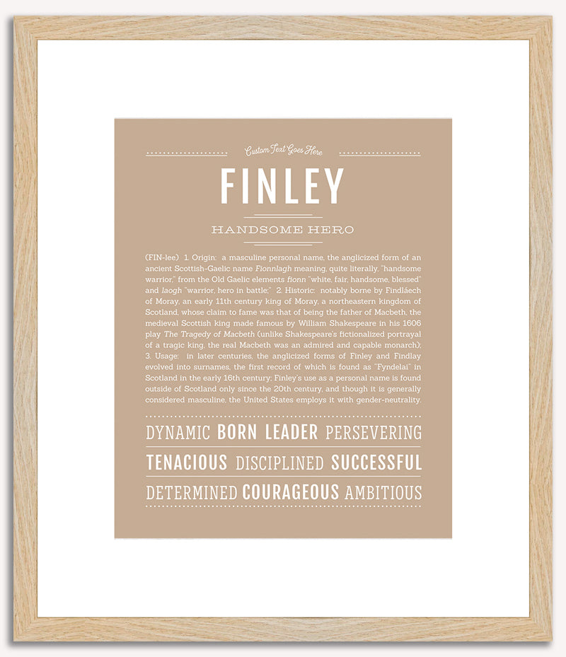 Finley (male) | Name Art Print