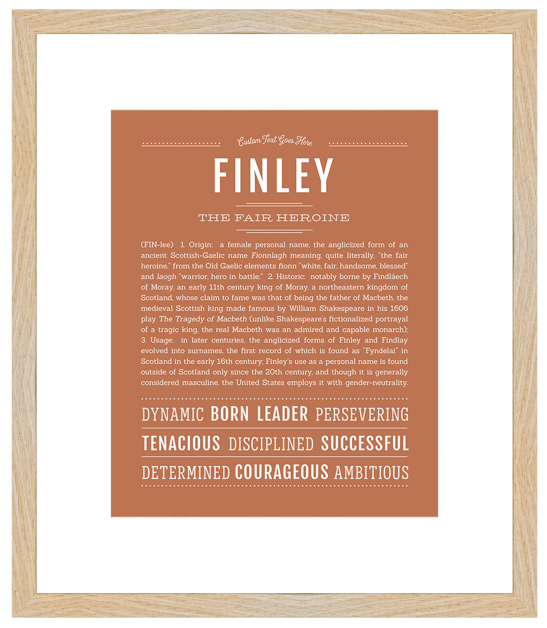 Finley (female) | Name Art Print