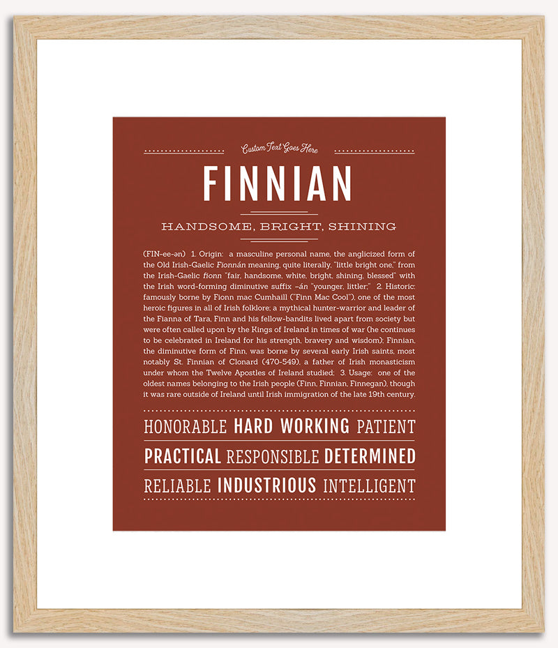 Finnian | Name Art Print