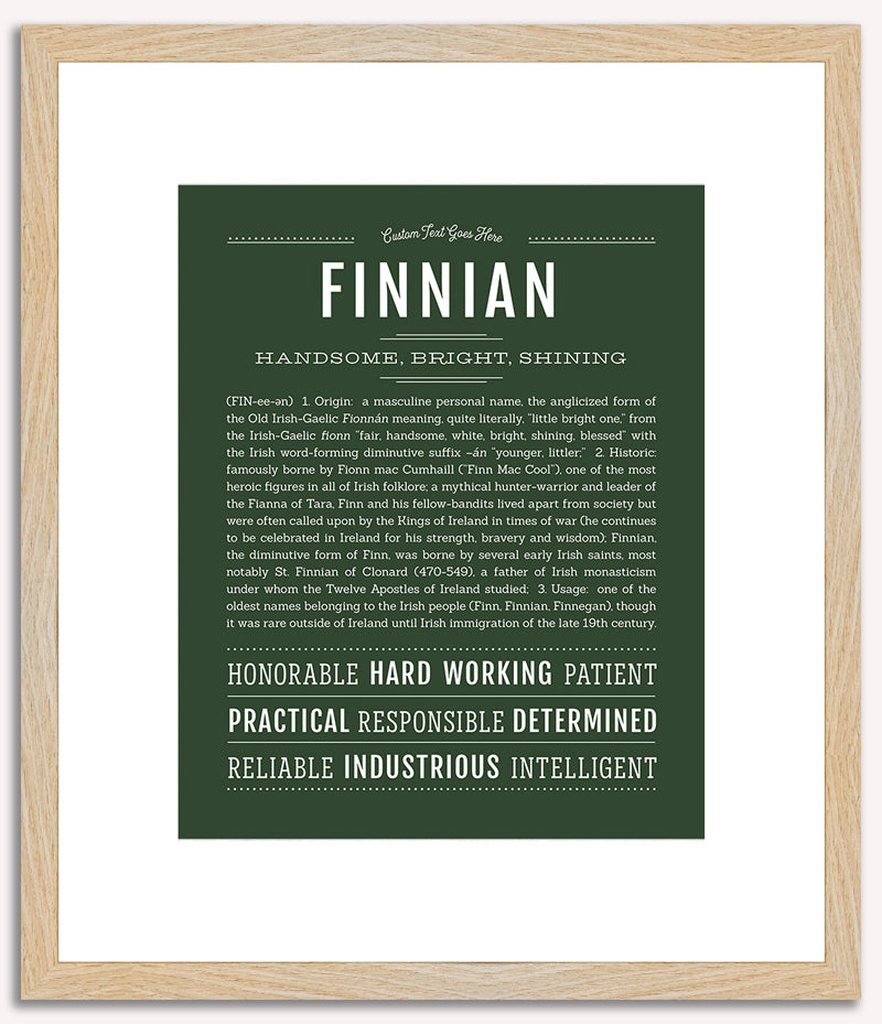 Finnian | Name Art Print