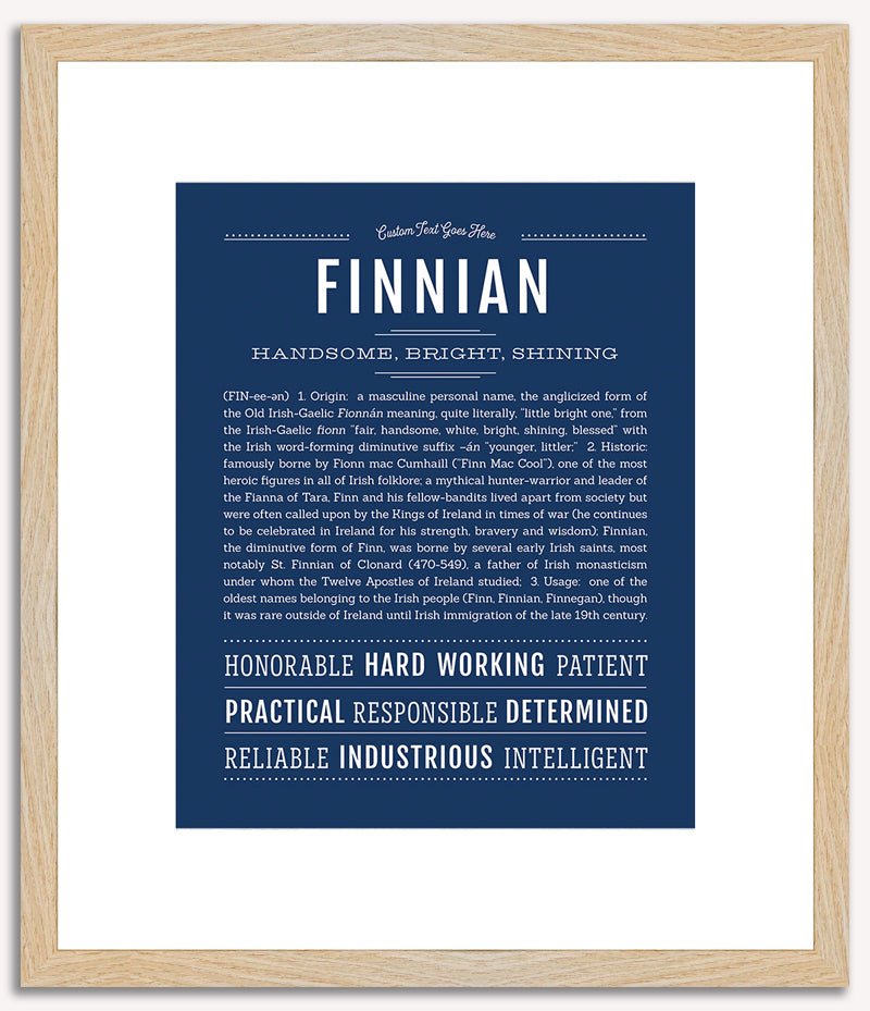 Finnian | Name Art Print