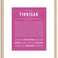 Finnigan | Name Art Print