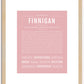 Finnigan | Name Art Print