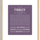 Finnley (female) | Name Art Print