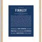 Finnley (male) | Name Art Print