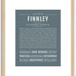 Finnley (male) | Name Art Print