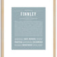 Finnley (male) | Name Art Print