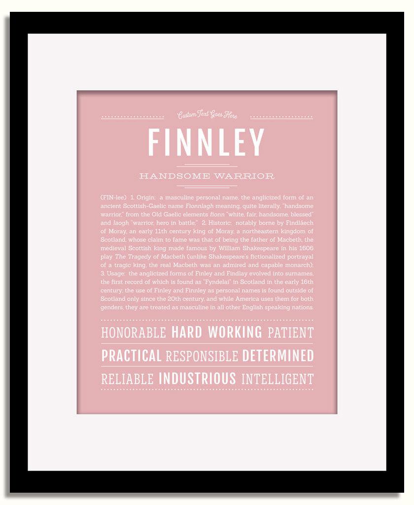 Frame Options | Dusty Rose | Black Frame, Matted