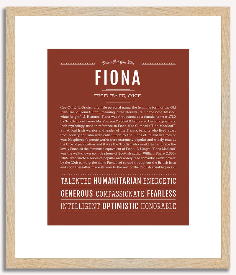 Fiona | Name Art Print