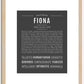 Fiona | Name Art Print