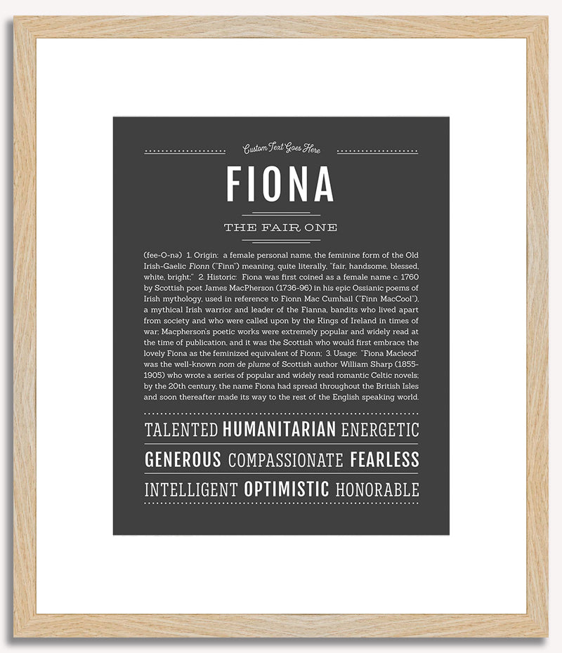 Fiona | Name Art Print