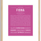 Fiona | Name Art Print