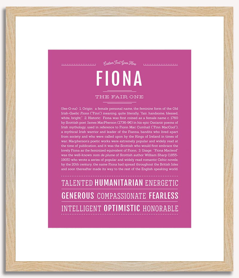 Fiona | Name Art Print